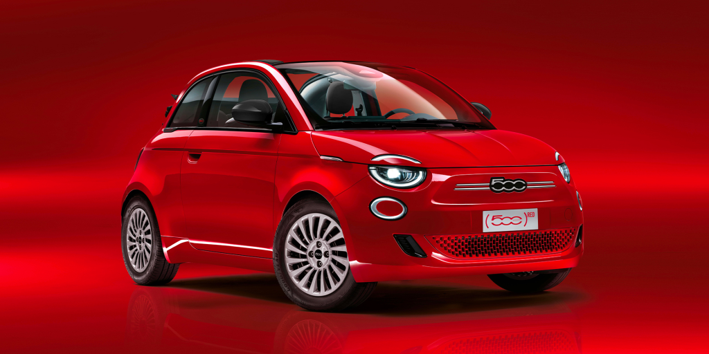 Fiat 500e Red